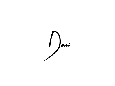 Use a signature maker to create a handwritten signature online. With this signature software, you can design (Arty Signature) your own signature for name Dami. Dami signature style 8 images and pictures png