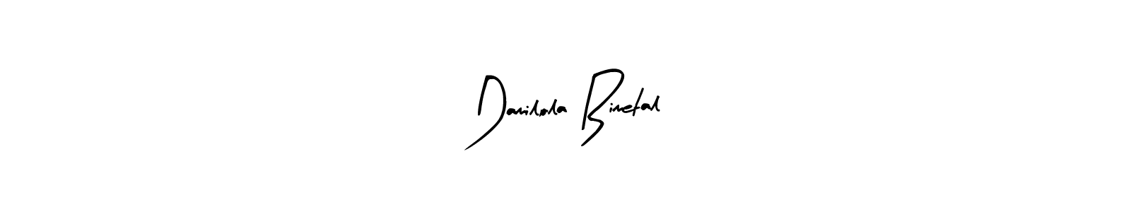 Arty Signature is a professional signature style that is perfect for those who want to add a touch of class to their signature. It is also a great choice for those who want to make their signature more unique. Get Damilola Bimetal name to fancy signature for free. Damilola Bimetal signature style 8 images and pictures png