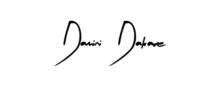 Enhance your business communications with Damini Dakare signature in Arty Signature lettering. Clean, modern, and universally compatible. Damini Dakare signature style 8 images and pictures png