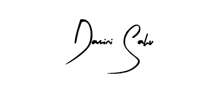 The Arty Signature typeface gives name Damini Sahu a refined look. Suitable for certificates, diplomas, and official verification. Damini Sahu signature style 8 images and pictures png