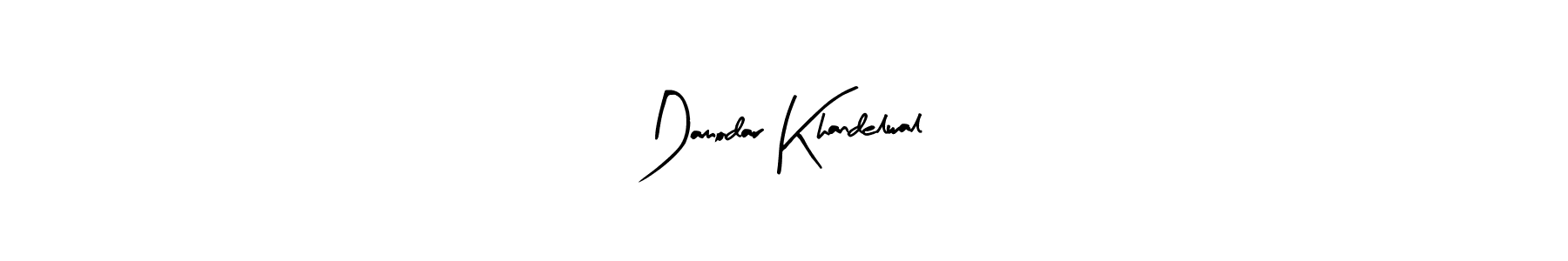Create a beautiful signature design for name Damodar Khandelwal. With this signature (Arty Signature) fonts, you can make a handwritten signature for free. Damodar Khandelwal signature style 8 images and pictures png