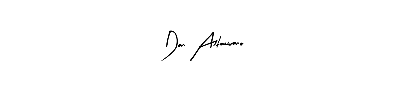 Similarly Arty Signature is the best handwritten signature design. Signature creator online .You can use it as an online autograph creator for name Dan Altamirano. Dan Altamirano signature style 8 images and pictures png