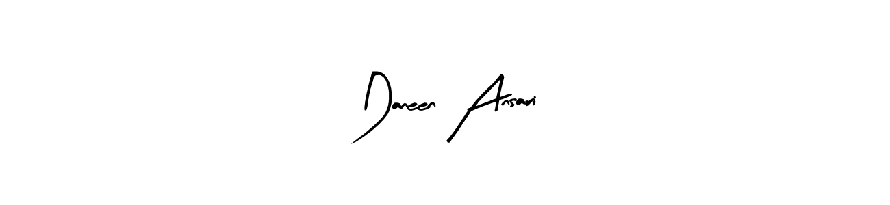 Use a signature maker to create a handwritten signature online. With this signature software, you can design (Arty Signature) your own signature for name Daneen Ansari. Daneen Ansari signature style 8 images and pictures png
