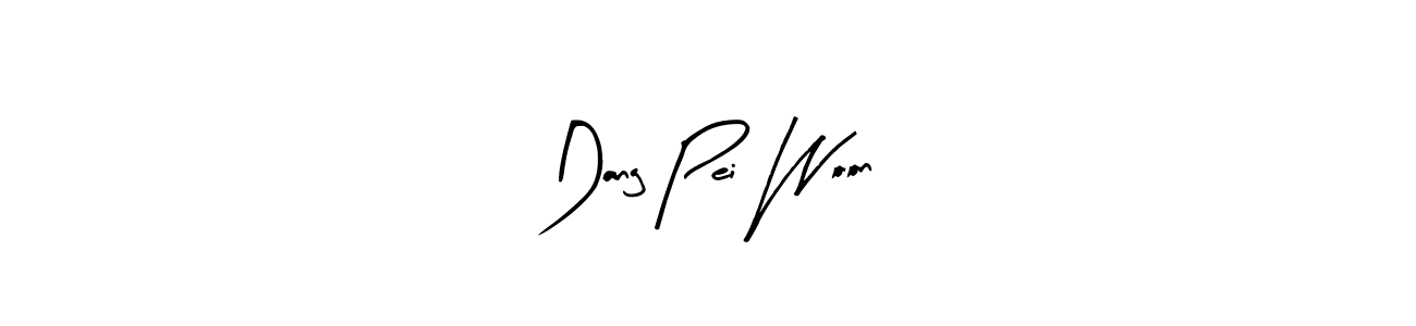 Use a signature maker to create a handwritten signature online. With this signature software, you can design (Arty Signature) your own signature for name Dang Pei Woon. Dang Pei Woon signature style 8 images and pictures png