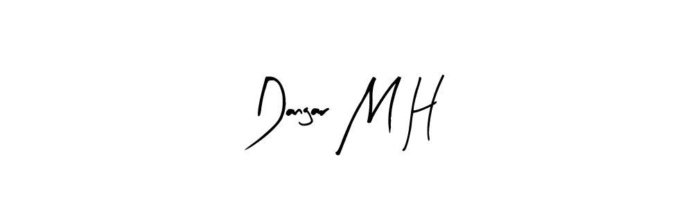 How to Draw Dangar M H signature style? Arty Signature is a latest design signature styles for name Dangar M H. Dangar M H signature style 8 images and pictures png