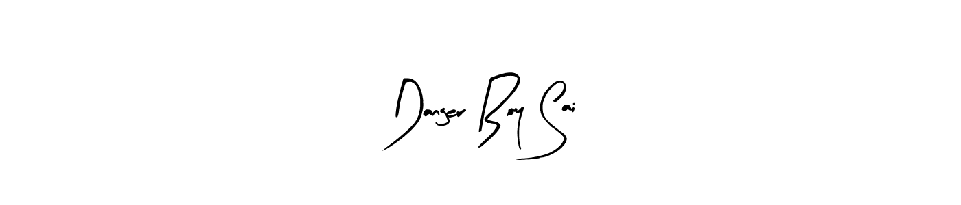 Use a signature maker to create a handwritten signature online. With this signature software, you can design (Arty Signature) your own signature for name Danger Boy Sai. Danger Boy Sai signature style 8 images and pictures png