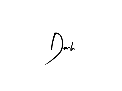 You should practise on your own different ways (Arty Signature) to write your name (Danh) in signature. don't let someone else do it for you. Danh signature style 8 images and pictures png