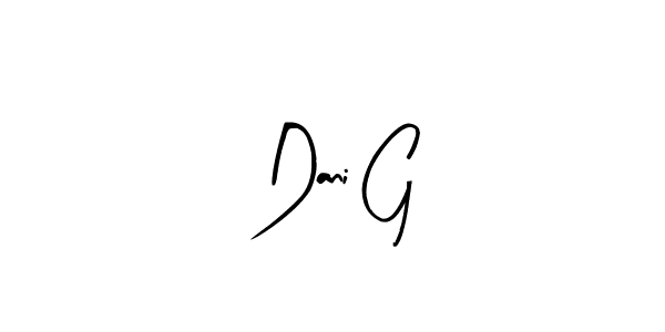 Create a beautiful signature design for name Dani G. With this signature (Arty Signature) fonts, you can make a handwritten signature for free. Dani G signature style 8 images and pictures png