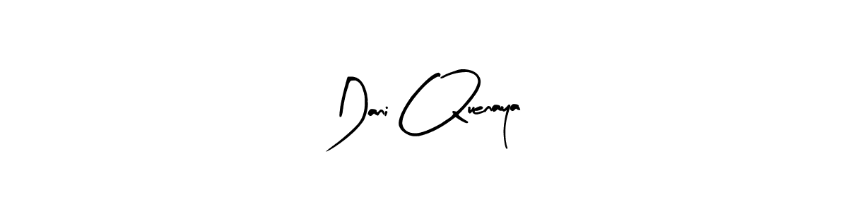 How to make Dani Quenaya name signature. Use Arty Signature style for creating short signs online. This is the latest handwritten sign. Dani Quenaya signature style 8 images and pictures png