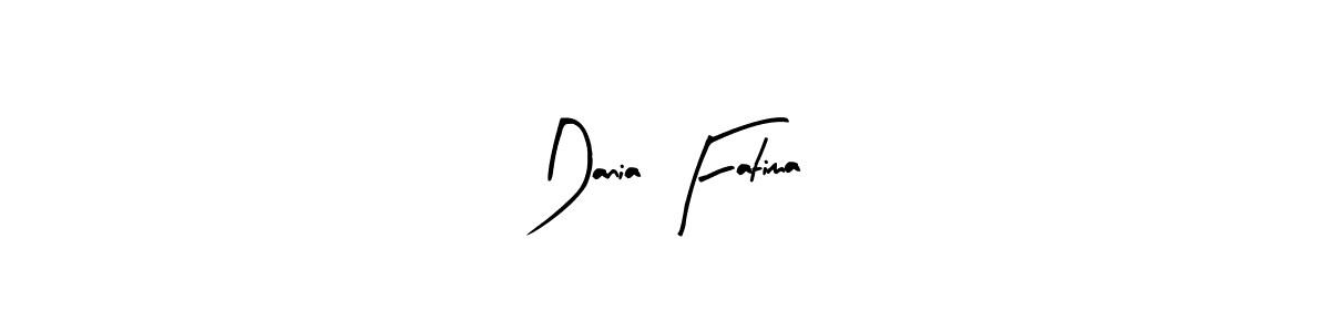 Design your own signature with our free online signature maker. With this signature software, you can create a handwritten (Arty Signature) signature for name Dania Fatima. Dania Fatima signature style 8 images and pictures png