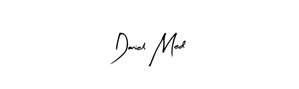 How to make Daniel Med name signature. Use Arty Signature style for creating short signs online. This is the latest handwritten sign. Daniel Med signature style 8 images and pictures png