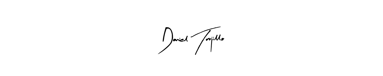 How to make Daniel Trujillo name signature. Use Arty Signature style for creating short signs online. This is the latest handwritten sign. Daniel Trujillo signature style 8 images and pictures png