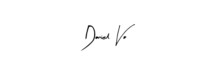 You should practise on your own different ways (Arty Signature) to write your name (Daniel Vo) in signature. don't let someone else do it for you. Daniel Vo signature style 8 images and pictures png