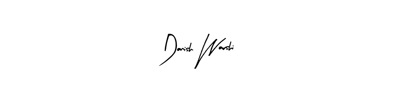 Make a beautiful signature design for name Danish Warshi. With this signature (Arty Signature) style, you can create a handwritten signature for free. Danish Warshi signature style 8 images and pictures png