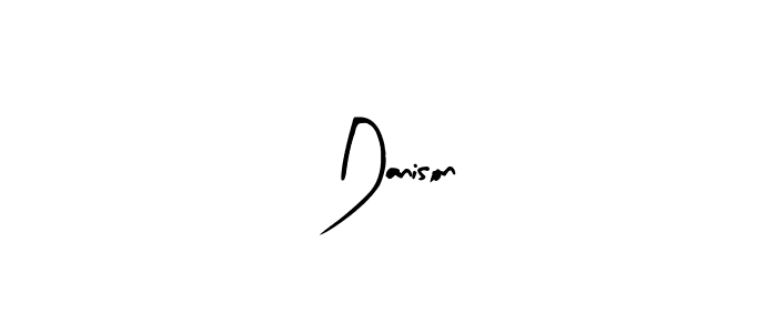 You should practise on your own different ways (Arty Signature) to write your name (Danison) in signature. don't let someone else do it for you. Danison signature style 8 images and pictures png