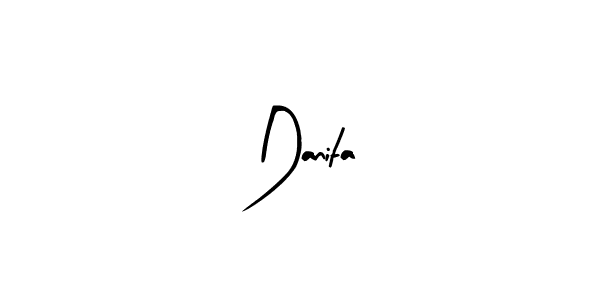 How to Draw Danita signature style? Arty Signature is a latest design signature styles for name Danita. Danita signature style 8 images and pictures png