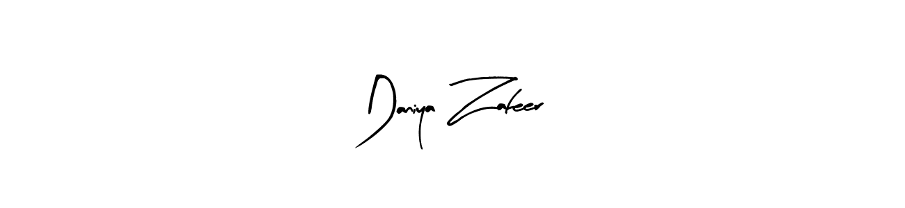 Daniya Zafeer stylish signature style. Best Handwritten Sign (Arty Signature) for my name. Handwritten Signature Collection Ideas for my name Daniya Zafeer. Daniya Zafeer signature style 8 images and pictures png