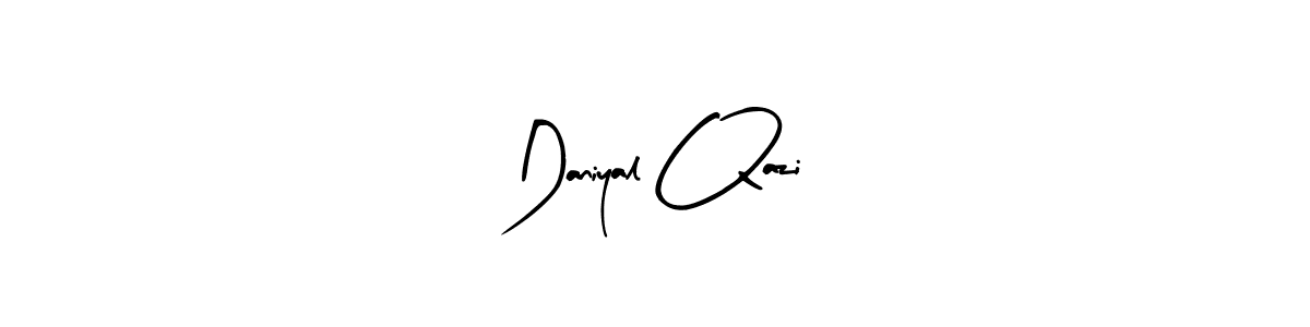 This is the best signature style for the Daniyal Qazi name. Also you like these signature font (Arty Signature). Mix name signature. Daniyal Qazi signature style 8 images and pictures png