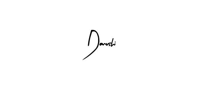 Arty Signature is a professional signature style that is perfect for those who want to add a touch of class to their signature. It is also a great choice for those who want to make their signature more unique. Get Danushi name to fancy signature for free. Danushi signature style 8 images and pictures png