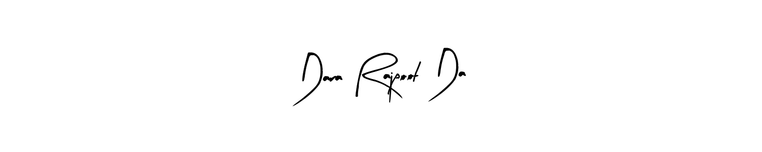 The best way (Arty Signature) to make a short signature is to pick only two or three words in your name. The name Dara Rajpoot Da include a total of six letters. For converting this name. Dara Rajpoot Da signature style 8 images and pictures png