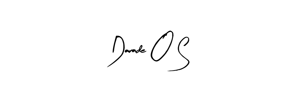 Arty Signature is a professional signature style that is perfect for those who want to add a touch of class to their signature. It is also a great choice for those who want to make their signature more unique. Get Darade O S name to fancy signature for free. Darade O S signature style 8 images and pictures png