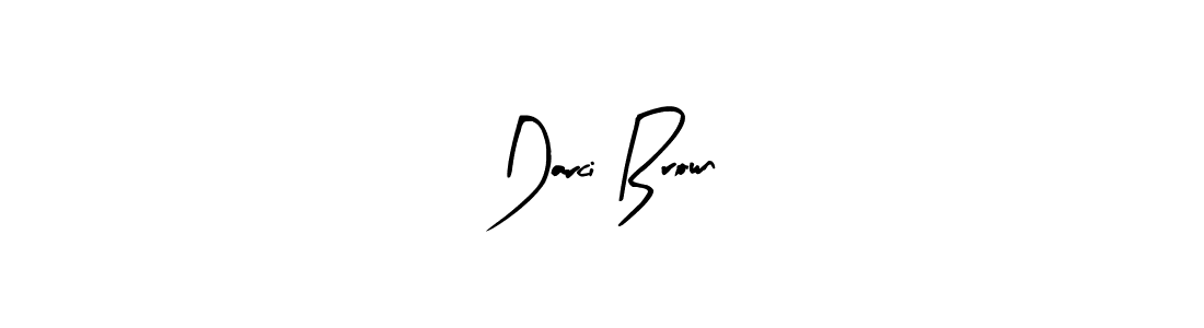 How to make Darci Brown name signature. Use Arty Signature style for creating short signs online. This is the latest handwritten sign. Darci Brown signature style 8 images and pictures png