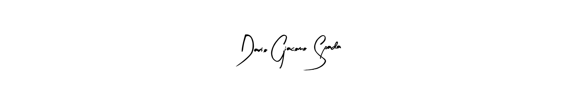 Arty Signature is a professional signature style that is perfect for those who want to add a touch of class to their signature. It is also a great choice for those who want to make their signature more unique. Get Dario Giacomo Spada name to fancy signature for free. Dario Giacomo Spada signature style 8 images and pictures png