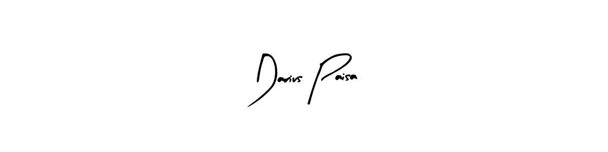 Arty Signature is a professional signature style that is perfect for those who want to add a touch of class to their signature. It is also a great choice for those who want to make their signature more unique. Get Darius Paisa name to fancy signature for free. Darius Paisa signature style 8 images and pictures png