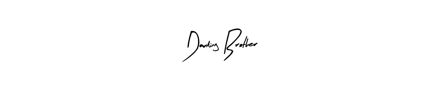 Use a signature maker to create a handwritten signature online. With this signature software, you can design (Arty Signature) your own signature for name Darling Brother. Darling Brother signature style 8 images and pictures png