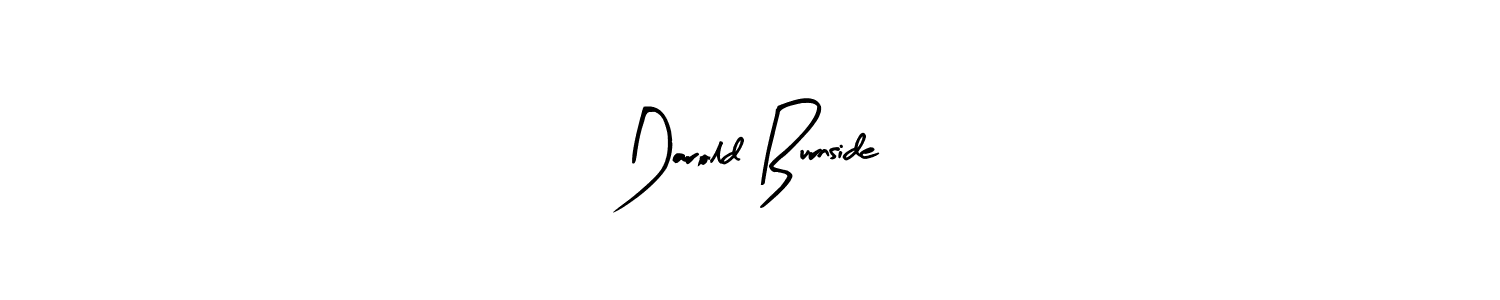 Make a beautiful signature design for name Darold Burnside. With this signature (Arty Signature) style, you can create a handwritten signature for free. Darold Burnside signature style 8 images and pictures png