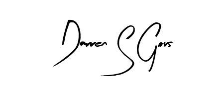 Use a signature maker to create a handwritten signature online. With this signature software, you can design (Arty Signature) your own signature for name Darren S Gous. Darren S Gous signature style 8 images and pictures png