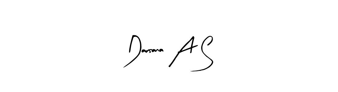 Make a beautiful signature design for name Darsana A S. With this signature (Arty Signature) style, you can create a handwritten signature for free. Darsana A S signature style 8 images and pictures png