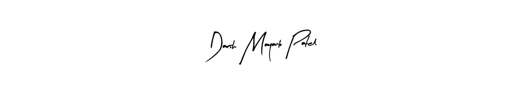 Make a beautiful signature design for name Darsh Mayank Patel. With this signature (Arty Signature) style, you can create a handwritten signature for free. Darsh Mayank Patel signature style 8 images and pictures png