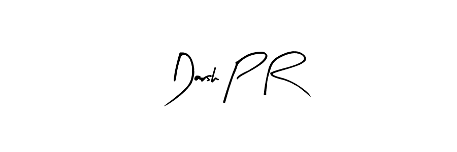 Darsh P R stylish signature style. Best Handwritten Sign (Arty Signature) for my name. Handwritten Signature Collection Ideas for my name Darsh P R. Darsh P R signature style 8 images and pictures png