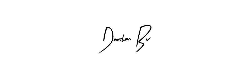 How to make Darshan Bv name signature. Use Arty Signature style for creating short signs online. This is the latest handwritten sign. Darshan Bv signature style 8 images and pictures png