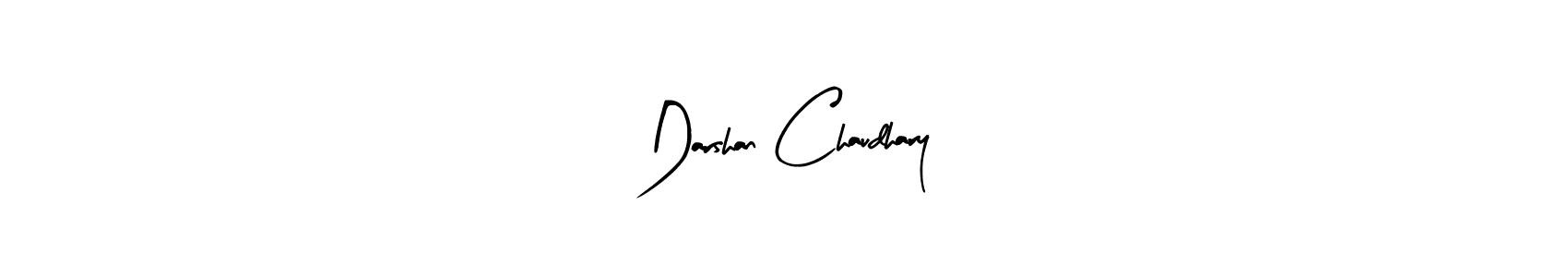 How to make Darshan Chaudhary name signature. Use Arty Signature style for creating short signs online. This is the latest handwritten sign. Darshan Chaudhary signature style 8 images and pictures png