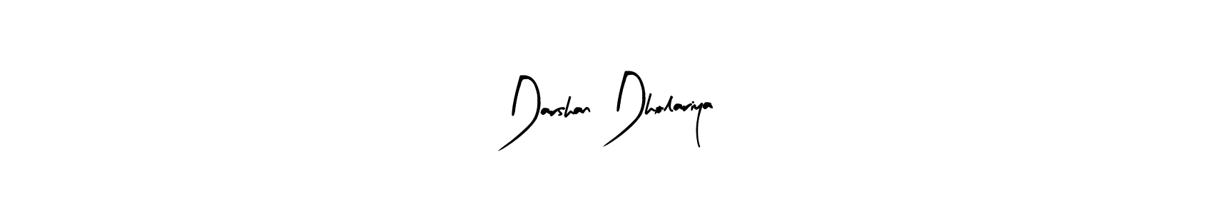 Also we have Darshan Dholariya name is the best signature style. Create professional handwritten signature collection using Arty Signature autograph style. Darshan Dholariya signature style 8 images and pictures png