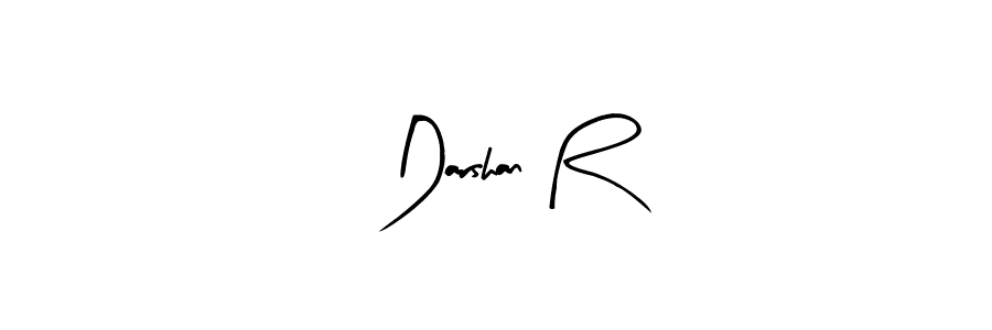 Make a beautiful signature design for name Darshan R. With this signature (Arty Signature) style, you can create a handwritten signature for free. Darshan R signature style 8 images and pictures png