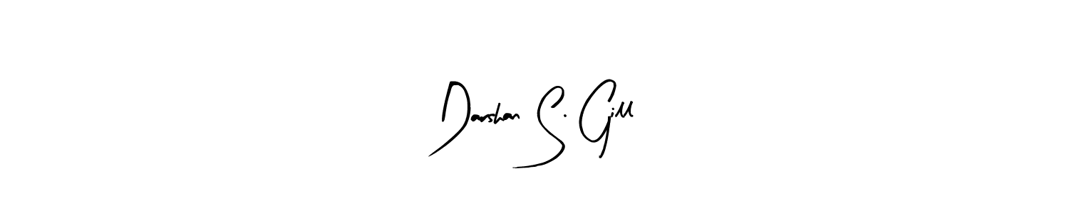 Arty Signature is a professional signature style that is perfect for those who want to add a touch of class to their signature. It is also a great choice for those who want to make their signature more unique. Get Darshan S. Gill name to fancy signature for free. Darshan S. Gill signature style 8 images and pictures png