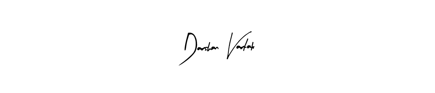 Design your own signature with our free online signature maker. With this signature software, you can create a handwritten (Arty Signature) signature for name Darshan Vartak. Darshan Vartak signature style 8 images and pictures png