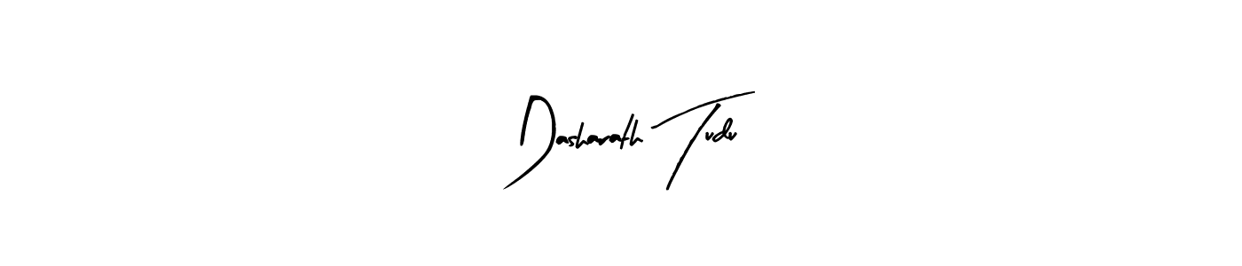 if you are searching for the best signature style for your name Dasharath Tudu. so please give up your signature search. here we have designed multiple signature styles  using Arty Signature. Dasharath Tudu signature style 8 images and pictures png