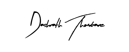 Make a beautiful signature design for name Dashrath Thombare. With this signature (Arty Signature) style, you can create a handwritten signature for free. Dashrath Thombare signature style 8 images and pictures png