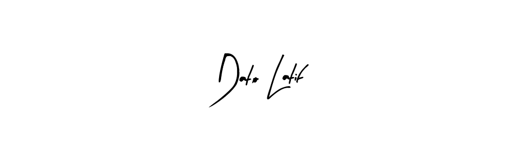 Use a signature maker to create a handwritten signature online. With this signature software, you can design (Arty Signature) your own signature for name Dato Latif. Dato Latif signature style 8 images and pictures png