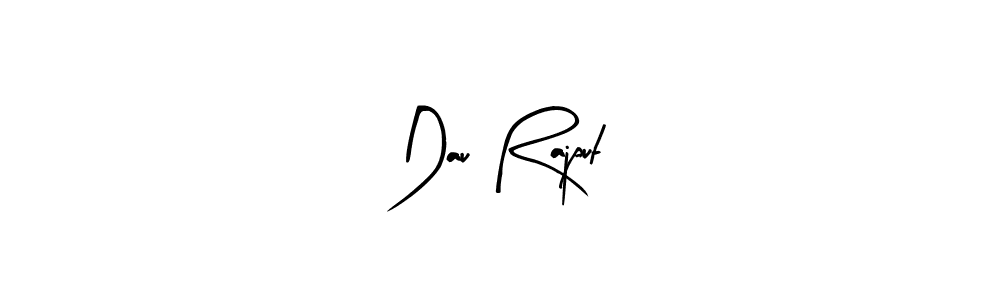 Similarly Arty Signature is the best handwritten signature design. Signature creator online .You can use it as an online autograph creator for name Dau Rajput. Dau Rajput signature style 8 images and pictures png