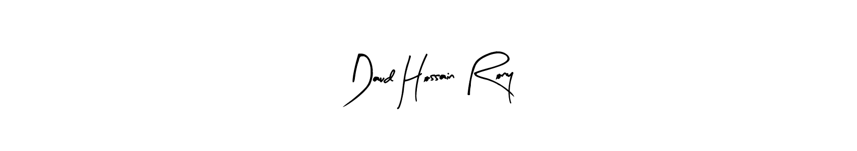 How to Draw Daud Hossain Rony signature style? Arty Signature is a latest design signature styles for name Daud Hossain Rony. Daud Hossain Rony signature style 8 images and pictures png