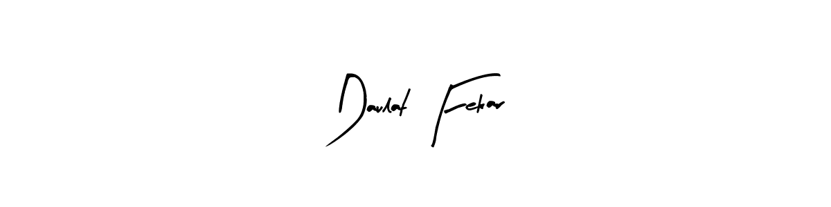 How to make Daulat Fekar signature? Arty Signature is a professional autograph style. Create handwritten signature for Daulat Fekar name. Daulat Fekar signature style 8 images and pictures png