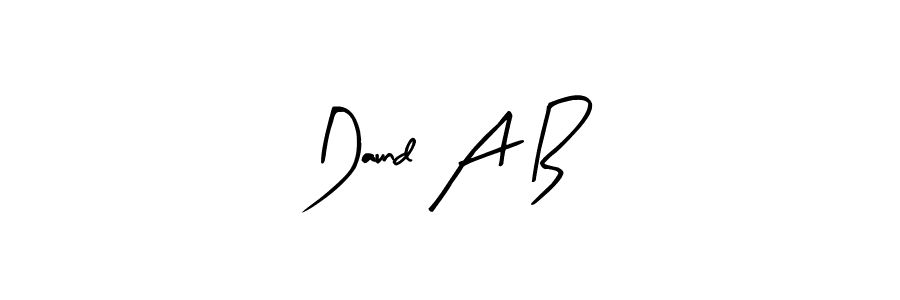 See photos of Daund A B official signature by Spectra . Check more albums & portfolios. Read reviews & check more about Arty Signature font. Daund A B signature style 8 images and pictures png