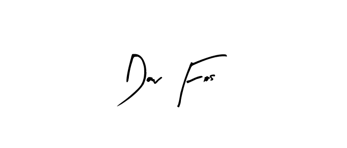 Use a signature maker to create a handwritten signature online. With this signature software, you can design (Arty Signature) your own signature for name Dav Fos. Dav Fos signature style 8 images and pictures png