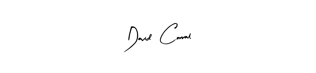 Make a beautiful signature design for name David  Corral. With this signature (Arty Signature) style, you can create a handwritten signature for free. David  Corral signature style 8 images and pictures png