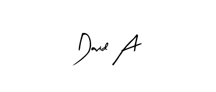David A stylish signature style. Best Handwritten Sign (Arty Signature) for my name. Handwritten Signature Collection Ideas for my name David A. David A signature style 8 images and pictures png